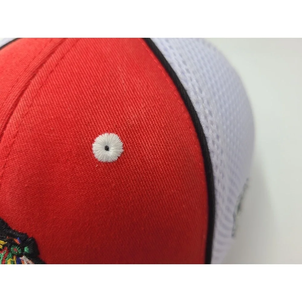 Youth Chicago Blackhawks Mesh Trucker Snapback Hat Cap Boys NHL Hockey Red White